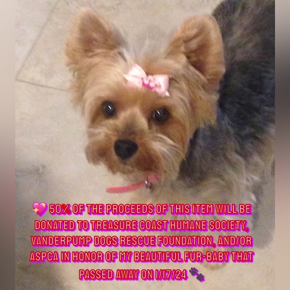 Exquisite Cute Royal Yorkie Dog Rhinestone Pendant Necklace - Picture 7 of 7